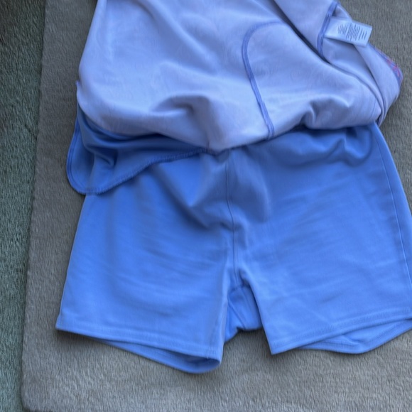 T BY TALBOTS SIZE M STRETCH SKORT BLUE/MULTI - Picture 5 of 6